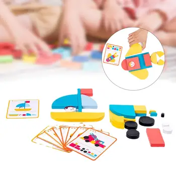 Puzzle copilul Culori Forme de Cunoaștere Calificare Blocuri de Învățare montessori Jigsaw Puzzle-uri pentru Varsta 3+ Ani Cadouri de Ziua de nastere