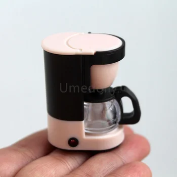 1BUC 1/6 Scară Drăguț Mini Mașină de Cafea Model in Miniatura Păpuși Bucătărie, Ustensile de Gătit Accesorii de Jucarie