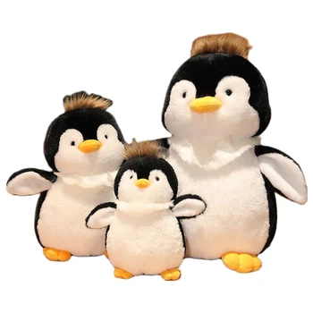 23/30/40cm Pinguin Drăguț Jucărie de Pluș Umplute de Animale Minunat Parul Lung Pinguin Papusa Kawaii Plushies Cadouri de Ziua de nastere Pentru Copil Copii