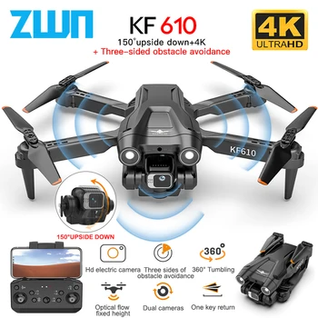 ZWN KF610 Drona Cu 4k HD Dual aparat de Fotografiat Profesional FPV Vizuale Evitarea Obstacol Mini RC Quadcopter VS Z908 PRO Dron Jucarii