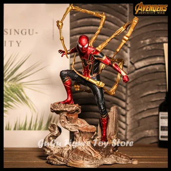 28cm Avengers Infinitului Război de Fier Spiderman figurina PVC Figurina Statuie Papusa de Colectie Model de Decorare Jucării pentru Copii Cadouri