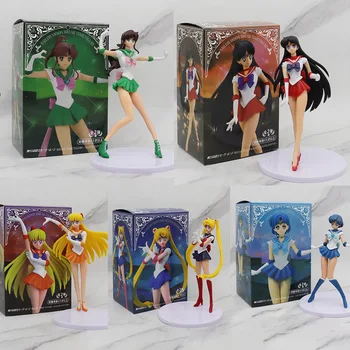 5PCS/SET fata Anime Figura Sailor Moon Tsukino Usagi Cifrele de Acțiune PVC decor Masina Macheta de Colectie pentru Copii Jucarii pentru copii Cadouri