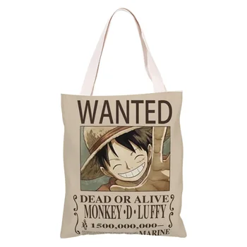 NOUL Anime One Piece Monkey D Luffy Cosplay prop pungi de Cumpărături geanta de umar Model student masa de Prânz sac jucarii Cadou