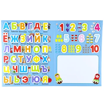 Copilul din Lemn de Învățare rusă Scrisoare/Alfabetul Montessori Copilul jocuri de Dezvoltare a educației Timpurii Cognitive Jucarii pentru Copii