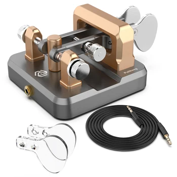 Putikeeg Auto Manipulator Morse Dublu Vâsle Telegraph Cheie CW cheie pentru utilizatori de radio amatori