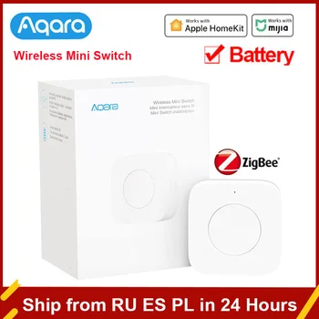 Aqara Mini Comutator Wireless Zigbee Conexiune Versatil 3-way Butonul de Control Pentru Dispozitive Inteligente Compatibile Cu Apple HomeKit