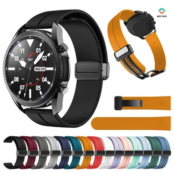Silicon Magnetic Pliere Catarama Curea de Ceas Pentru Samsung Galaxy Watch 3 41mm 45mm trupa Galaxy Watch 42mm 46mm de Viteze S3 Watchband