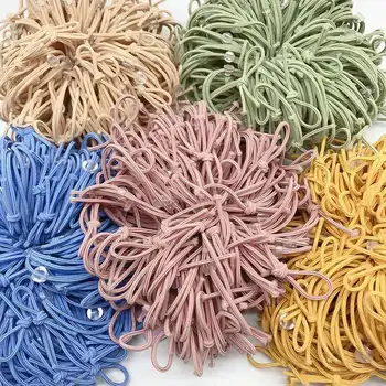 100buc/multe Culori Multi Copii Adulți Bowknot Legături de Păr Coarda Păr Accesorii DIY Bentițe Elastice