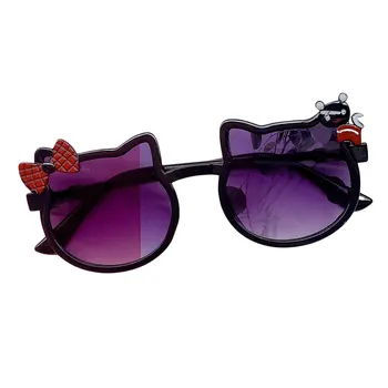 Copii Fete Băieți ochelari de Soare Moda Bowknot Pisica în Formă de Anti-UV Ochelari pentru Copii în aer liber ochelari de Soare Drăguț