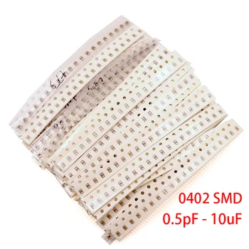 100buc 0402 SMD Chip Multistrat Ceramice Condensator de 0,5 pF - 10uF 10pF 100pF 1nF 10nF 15nF 100nF 0.1 uF 1uF 2.2 4.7 uF uF