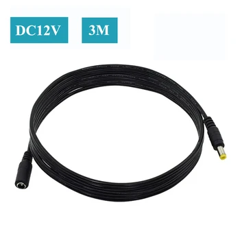 3 Metri 9.8 ft Putere Cablu de Extensie DC 12V 5.5mmx2.1mm prelungitor Compatibil Cu Adaptor Pentru Camera NVR Router Monitor