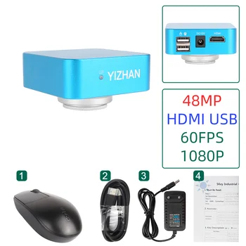 HDMI Microscop Camera 48MP/38MP/13MP HDMI, USB, VGA Industriale Electronic Digital Video Microscop, Camera Pentru Telefonul PCB Reparații