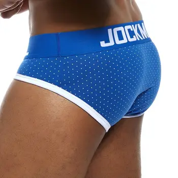 JOCKMAIL Brand Mens Lenjerie intima Boxeri de Bumbac Puncte Sexy Gay Penis Husă izmenele hombre alunecare Gay Pijamale de sex masculin chilotei pantaloni scurți