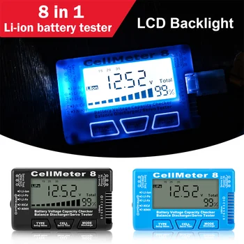 Lcd Digital Capacitate Baterie Tester Detector Cellmeter Rc CellMeter7/CellMeter8 2-8S 4-8S Servo Lipo, li-Lon Nimh Battery Tester