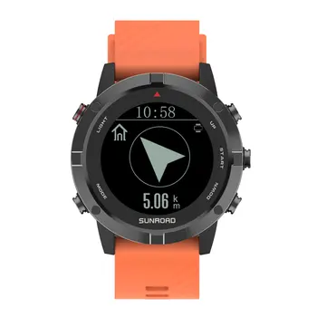 SUNROAD Ceas pentru Sport cu GPS Bărbați Digital Fitness Tracker Impermeabil Funcționare, Înot Alpinism Ceas de mână