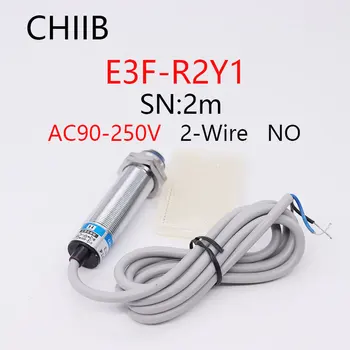 CHIIB Feedback-ul reflex fotoelectric comutator senzor E3F-R2Y1 AC90-250V NICI diametru 18mm distanta de 2m Traductor