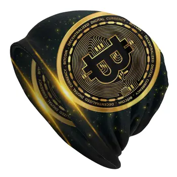 BTC Cryptocurrency Bitcoin Crypto Căciuli Capace Pentru Barbati Femei Unisex de Iarna de Cald Tricot Pălărie Adult Blockchain Geek Capota Pălării