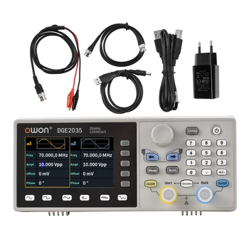 Owon DGE2035 DGE2070 de Stocare Osciloscop Digital Dual Channel Mini Portabil Oscillometer Arbitrare Generator de Undă de Afișare