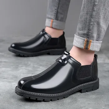 Oamenii lui Chelsea Cizme de Piele de Înaltă Calitate Pantofi Handmade Negru Barbati Maro Glezna Cizme Dimensiune 38-45 Noi 2023