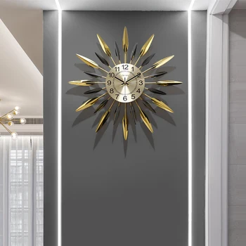 Minimalismo Tăcut Perete Ceas de Metal Bucătărie, Cameră de zi și Ceas Digital Art Dormitor Mare Relogio De Parede de Proiectare Acasă WWH10XP