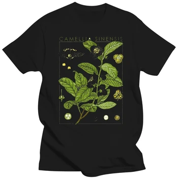 2019 Nou Brand de Moda de Îmbrăcăminte Ceai T-Shirt Grădina Botanică a Plantelor de Arta de Imprimare Botanică Floare de Fructe de Flori Cresc Chai tricou