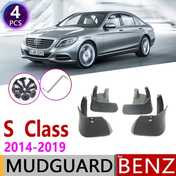 Mudflap pentru Mercedes Benz S Class W222 2014~2019 Aripa Noroi Garda Splash Clapeta de Noroi Accesorii 2015 S350 S400 S450 S500 S600