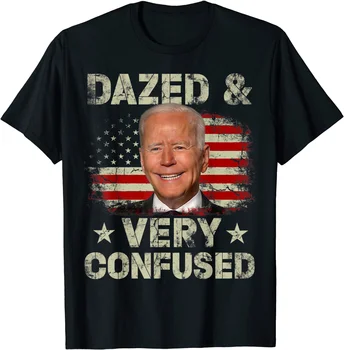 Biden a Amețit Și Confuz Funny T-Shirt S-5Xl Big Brother Cămașă în aer liber, Simplu Vintag Camasi Casual Xs-5Xl Cadou Personalizat