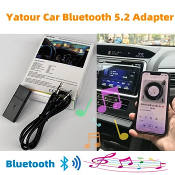 Yatour 5.2 USB Wireless Bluetooth Cu Muzică Unic de 3.5 mm Aux Jack Receptor Adaptor Audio pentru Boxe Auto Conector UBT