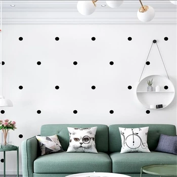 wellyu stil Nordic tapet ins minimalist modern, geometric black dot dot living, dormitor, TV tapet de fundal