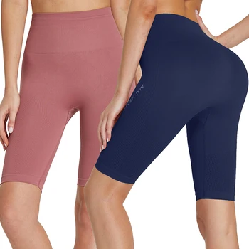 Noi de Vara pentru Femei pantaloni Scurți de Înaltă Talie pantaloni Scurți de Ciclism pentru Femei Uscare Rapidă Funcționare Yoga pantaloni Scurți Strânse de Fitness 2022