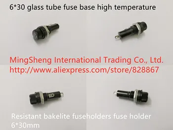 Nou Original 100% 6*30 tub de sticlă de siguranță de bază rezistent la temperaturi ridicate bachelită fuseholders suportul de siguranțe 6*30mm