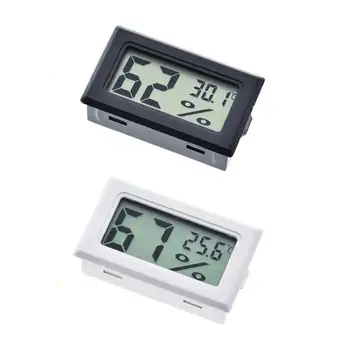 negru/alb FY-11 Mini Digital LCD Mediu Termometru Higrometru de Temperatură și Umiditate Metru În cameră frigider congelator SN8