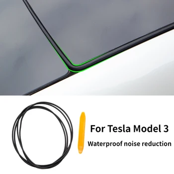 1 Rola de Parbriz Acoperiș de protecție Vânt Luminator de Sticlă rezistent la apa Banda de Etanșare de Amortizare Bandă de Etanșare pentru Tesla Model 3