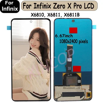 Ecran inițial Pentru Infinix Zero X Pro X6811 X6811B LCD Touch Screen Digitizer Asamblare Pentru Infinix Zero X pro tv LCD Înlocuire