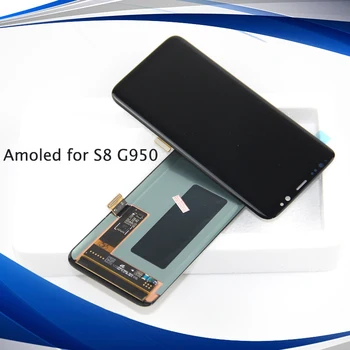 Pentru Samsung S8 LCD pentru SAMSUNG Galaxy S8 LCD G950 G950F Display lcd, Ecran Tactil Digitizer