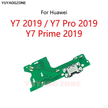 10BUC/Lot Pentru Huawei Y7 Pro 2019 / Y7 Prim-2019 USB Charge Dock Port Soclu Conector Flex Cablu de Încărcare Bord Modulul