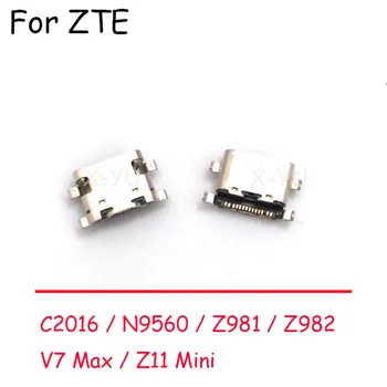100BUC Pentru ZTE C2016 W2016 Nubia Z11 Mini Max NX529j NX531J V7 MAX Z981 Z982 N9560 de Încărcare USB Conectorul Dock Socket Port