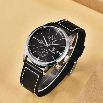Bărbați Ceas Benyar 2023 Nou Sport Cuarț Ceas de Lux de Moda Cronograf rezistent la apa 100M de Piele Militare Ceas Relojes Hombre