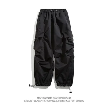 American High Street Pantaloni Bărbați Femei La Modă Strada Hip Hop Supradimensionat Jambiere Unisex Handsome Direct Safari Pantaloni