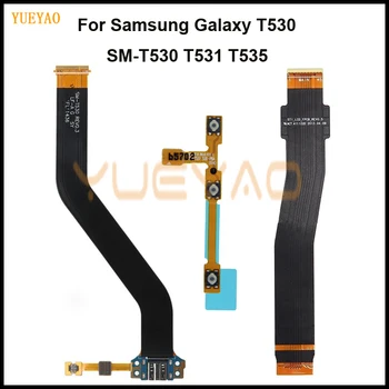 USB Port de Încărcare Conector de Încărcare Priză de Putere Butonul de Volum Ecran LCD Cablu Flex Pentru Samsung Galaxy T530 SM-T530 T531 T535