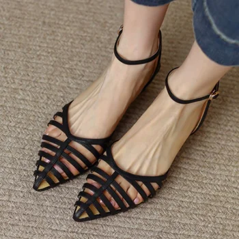 A subliniat Toe Pantofi de Partid pentru Femei Tocuri inalte 2023 Femei Sandale Tocuri Înalte de Moda de Vară Birou Doamnelor Sandale Zapatos Mujer