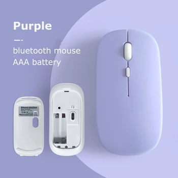 Mouse-ul Bluetooth pentru iPad Air Pro 11 Tableta, Telefon, PC Wireless Mause Tăcut Soareci de Calculator Portabil de Lucru Mouse-ul pentru Samsung