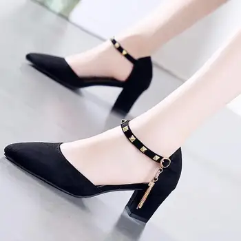 Cresfimix Femmes Hauts Gheare De Moda Pentru Femei Dulce, Plus Dimensiunea De Înaltă Calitate Tocuri De Partid Lady Casual Nit Sexy Pantofi Cu Toc A9638b