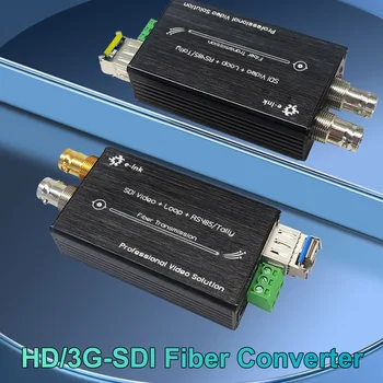 Mini 3G/HD-SDI Fibre Extender Nivel de Difuzare 1080P-SDI Video Convertor Optic cu RS485 Tally Buclă Până la 60Hz