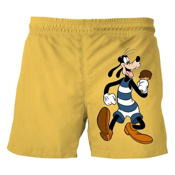 Disney Goofy 3D Imprimate pantaloni Scurți de Plajă Barbati Casual pantaloni Scurți Respirabil