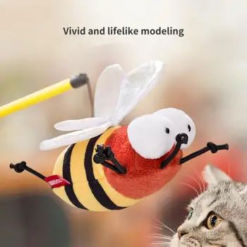 1 Set Durabil Animale De Companie Jucărie De Sunet Atractive De Animale Interactive Jucărie Moale De Relief De Stres De Țânțari Forma Pisoi, Pisică Jucărie Interactiv