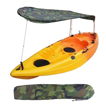 1 Set Barca Tent Universal Durabil Singur Caiac Canoe Soare Umbra Copertinei Baldachin rezistent la Apă 125x80x65cm Rafting, Canotaj