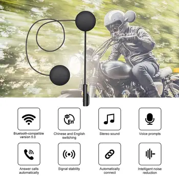 T4 Motocicleta set cu Cască fără Fir Căști de Motocicletă BT5.0 Interfon Casti Cu Noise-Anularea Căști Sistem De Comunicare