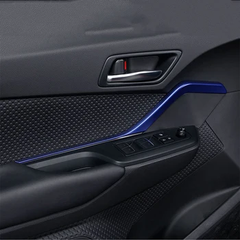 Styling auto 2 BUC ABS Plastic Interior Ușa din Față Panou Decor Benzi de Acoperire Garnitura Pentru Toyota C-HR CHR 2017-2022 2023