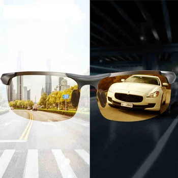 Aluminiu Magneziu Fotocromatică ochelari de Soare Polarizat de Noapte Viziune Ochelari de Oameni Oculos Driver Galben de Conducere Ochelari gafas de sol